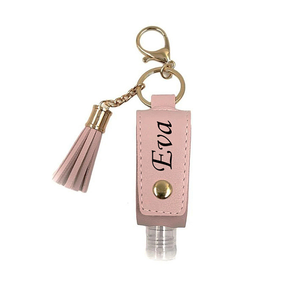 Zásobník na dezinfekciu ružový - prívesok na kľúče