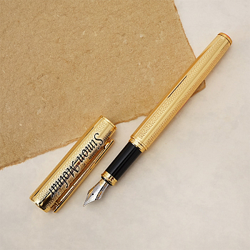 Luxusné plniace pero Troja zlaté v darčekovej krabičke