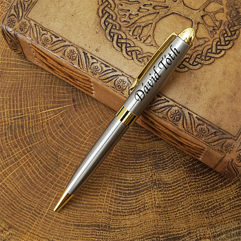 Luxusné guľôčkové pero Horizon strieborno-zlaté v darčekovej krabičke