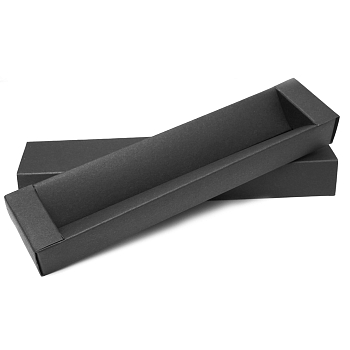 Papierová darčeková krabička na perá čierna posuvná
