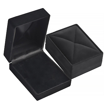 Luxusná zamatová darčeková krabička čierna