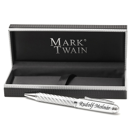Luxusné pero Mark Twain v darčekovej krabičke perleťovej