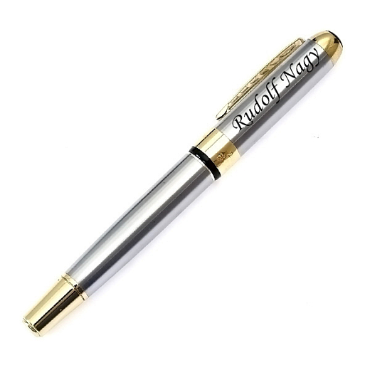 Luxusné plniace pero Modern strieborné v darčekovej krabičke