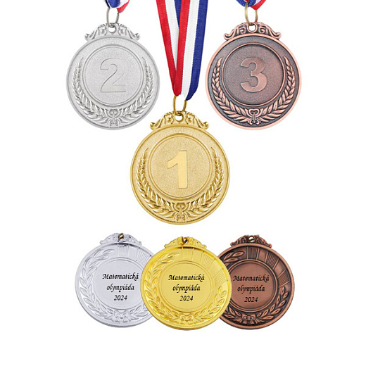 Kovové medaily Sada 3 ks
