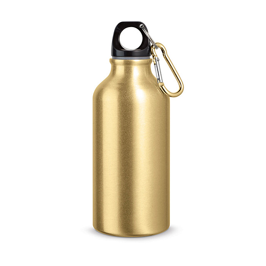 Cestovná hliníková fľaša zlatá 400 ml