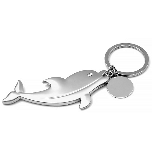 Kovový prívesok na kľúče Delfín