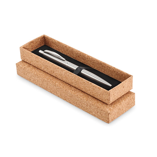Luxusné pero Classic silver v korkovej darčekovej krabičke