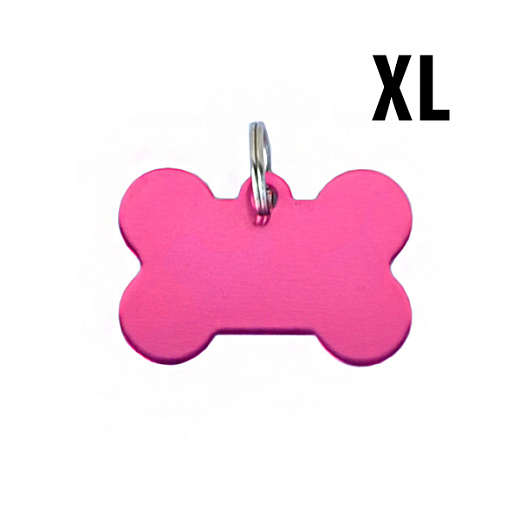 Psia známka - ružová kosť XL