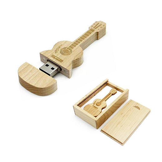 USB flash disk 32 GB Gitara drevený v darčekovej krabičke